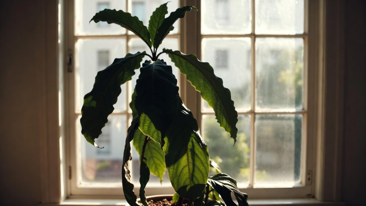 indoor plant inside home by the window image