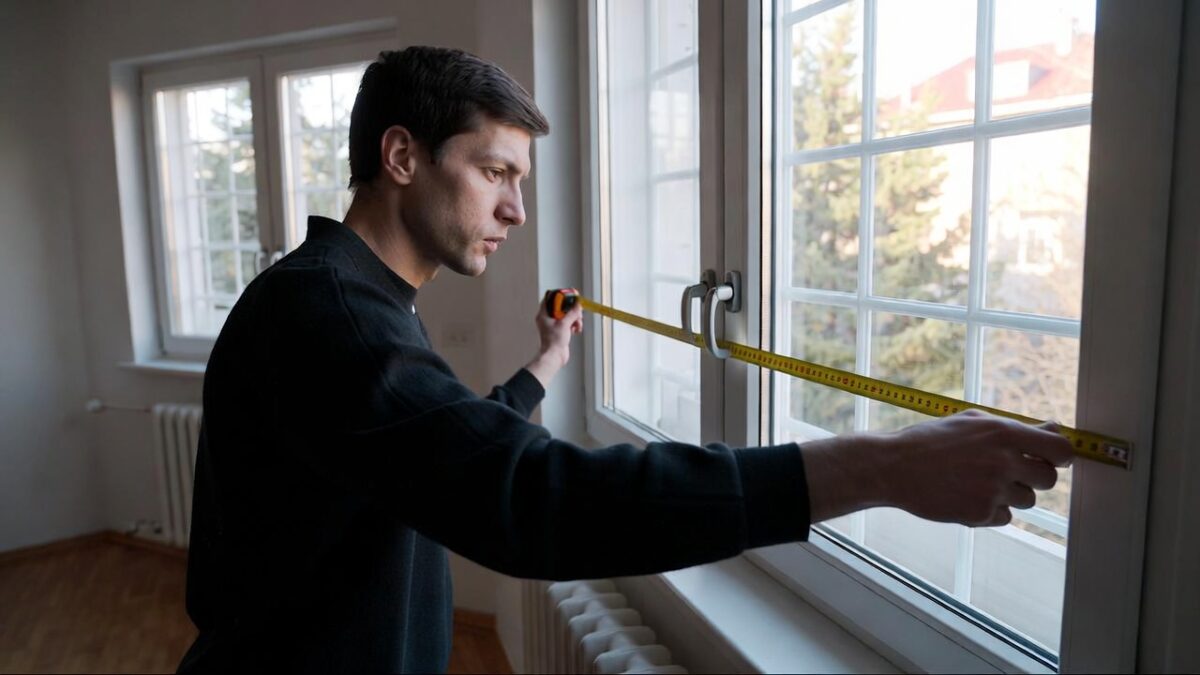 person measuring window image